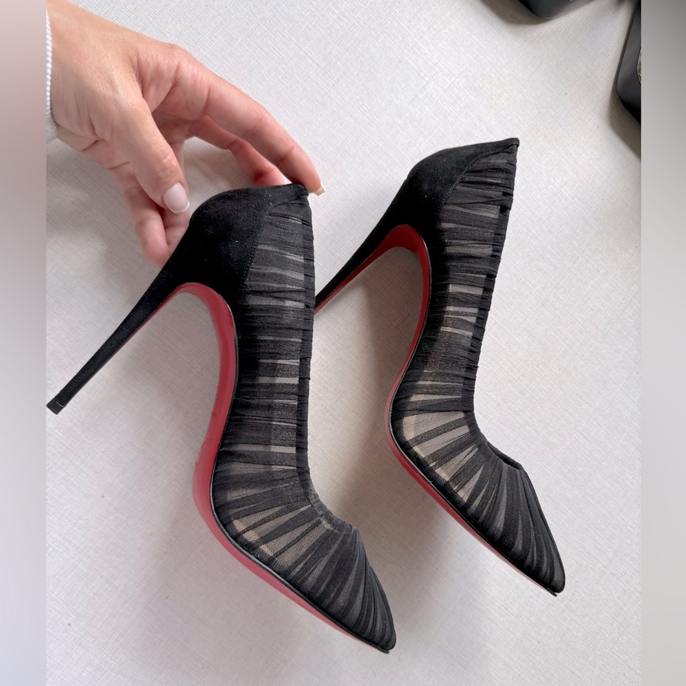Christian Louboutin Tulle Suede Follies Draperia 100